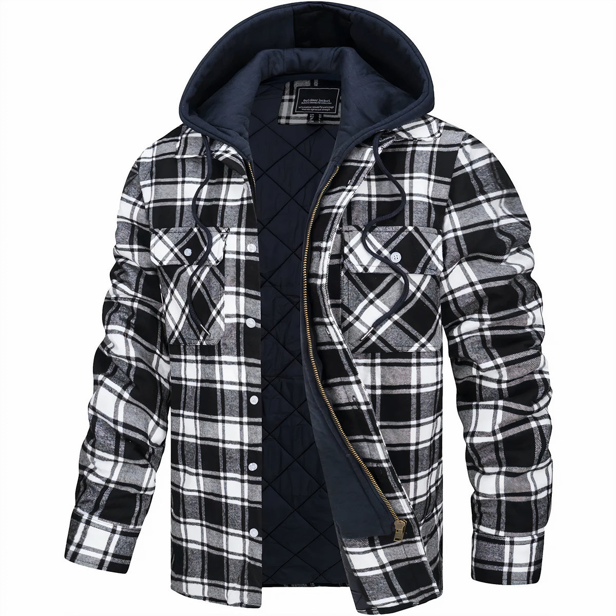 Kevin | Checked jacket with zipper
