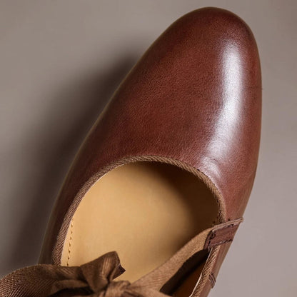 Sophie leather ballerinas with bow