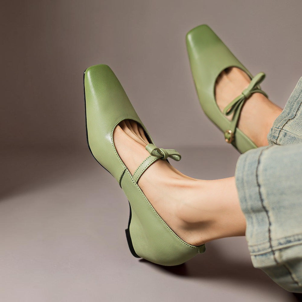 Eleganti scarpe Mary Jane con fiocco Chloé
