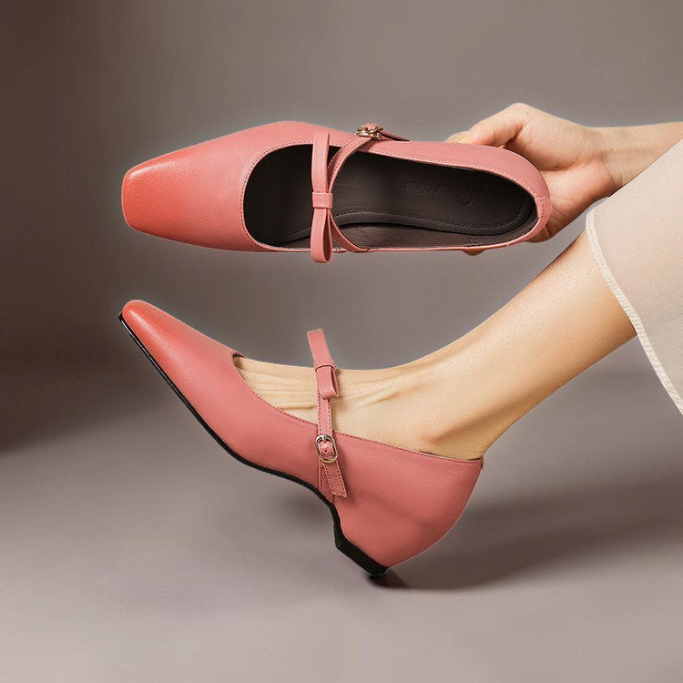 Eleganti scarpe Mary Jane con fiocco Chloé