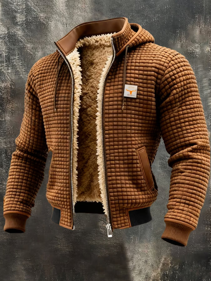 Giacca con zip e cappuccio