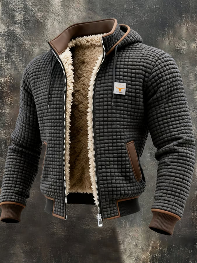 Giacca con zip e cappuccio