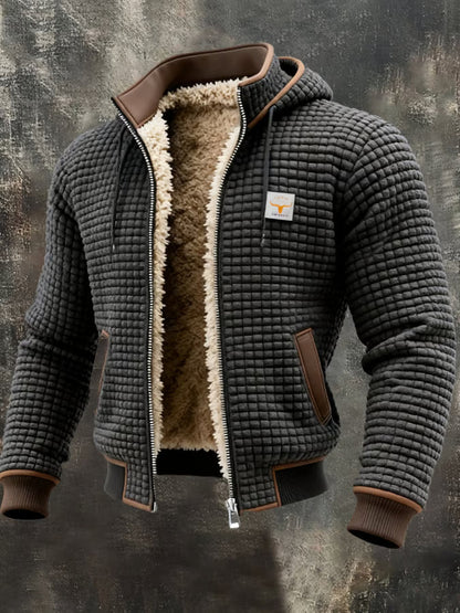 Giacca con zip e cappuccio
