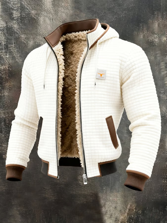 Giacca con zip e cappuccio