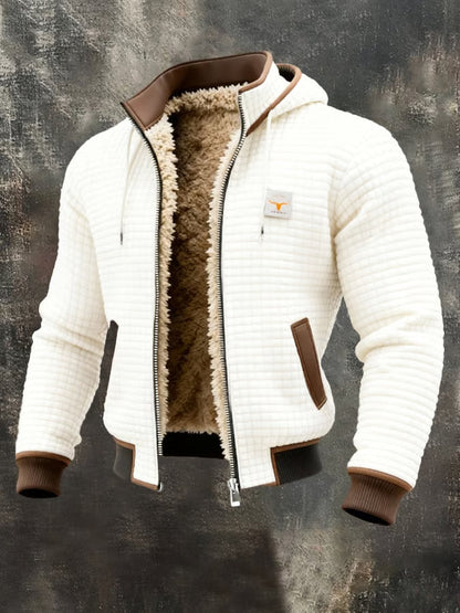 Giacca con zip e cappuccio