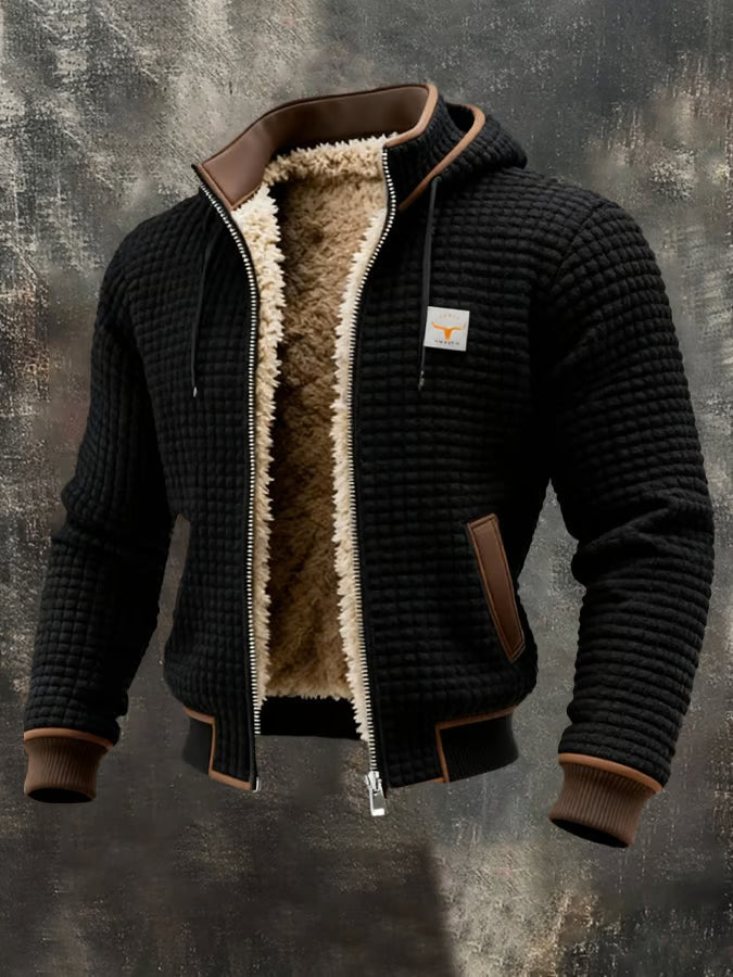 Giacca con zip e cappuccio