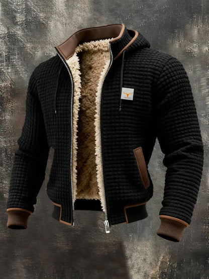 Giacca con zip e cappuccio
