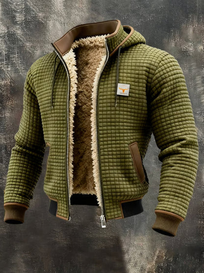 Giacca con zip e cappuccio